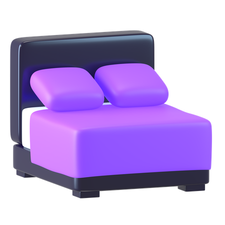 Bed  3D Icon