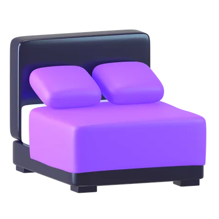 Bed  3D Icon