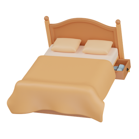 Bed  3D Icon