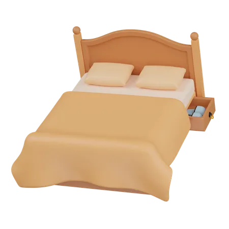 Bed  3D Icon