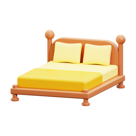 Bed  3D Icon