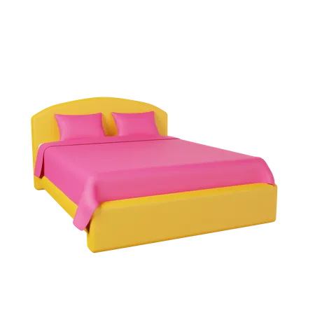 Bed  3D Illustration