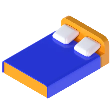 Bed  3D Illustration