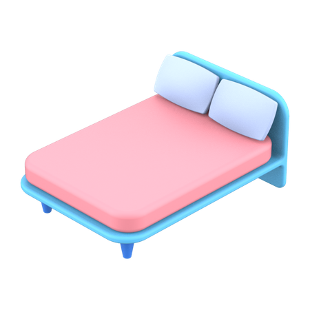 Bed  3D Illustration