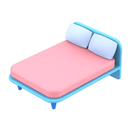 Bed  3D Illustration