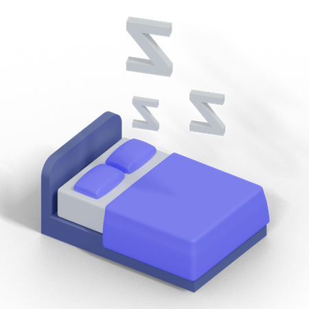 Bed  3D Illustration