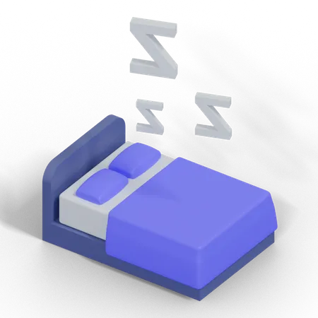 Bed  3D Illustration