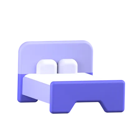 Bed  3D Illustration