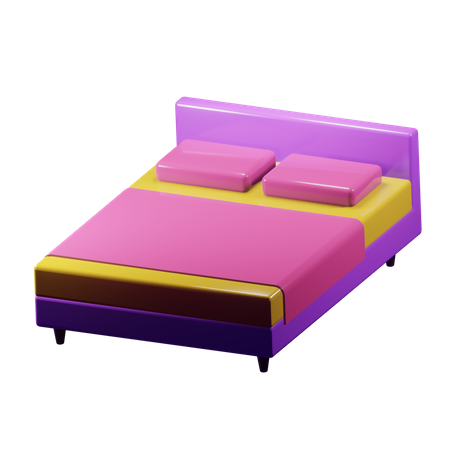 Bed  3D Illustration