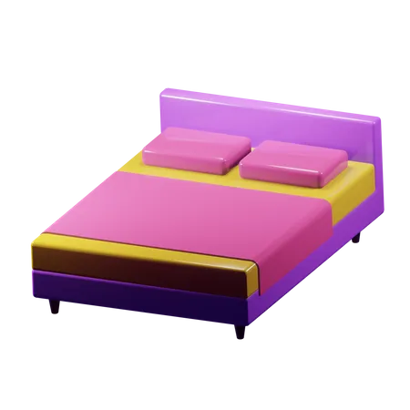 Bed  3D Illustration