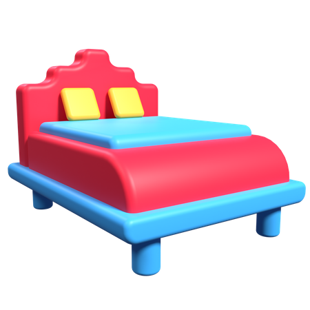 Bed  3D Illustration