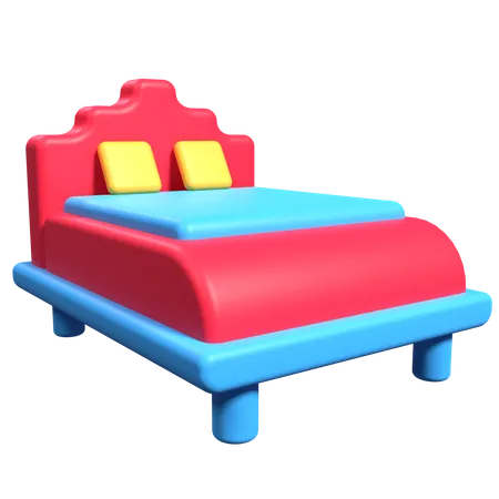 Bed  3D Illustration