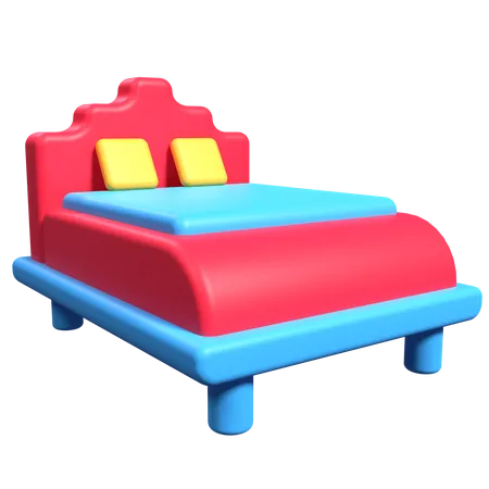 Bed 3D Illustration