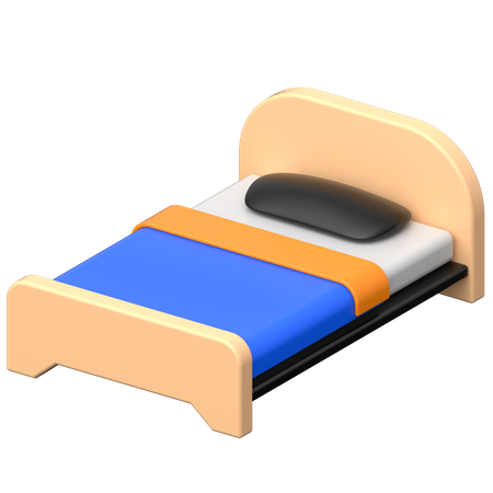 침대  3D Icon