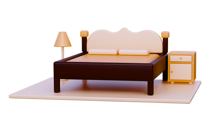 Bed Room 3D Icon