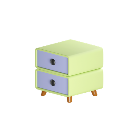 BED SIDE TABLE  3D Icon