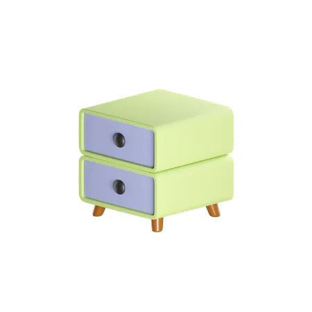 BED SIDE TABLE  3D Icon