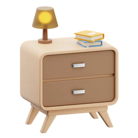 Bed Table  3D Icon