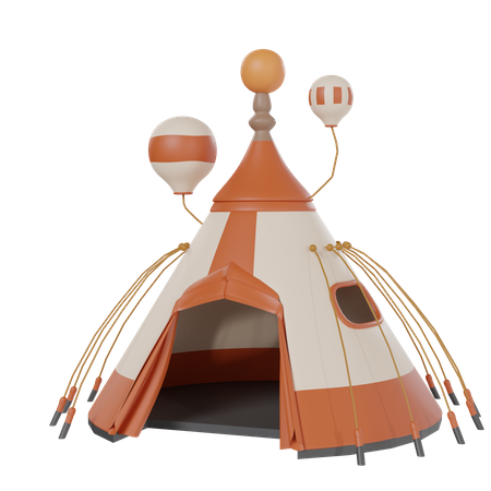 Bedouin Tent  3D Icon