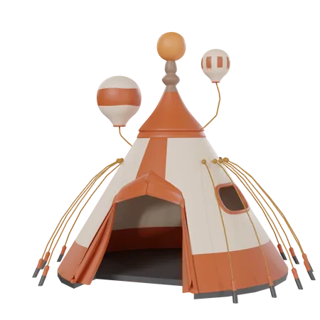 Bedouin Tent  3D Icon