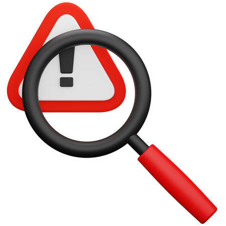 Bedrohung finden  3D Icon