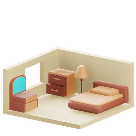 Bedroom  3D Icon