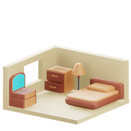 Bedroom  3D Icon