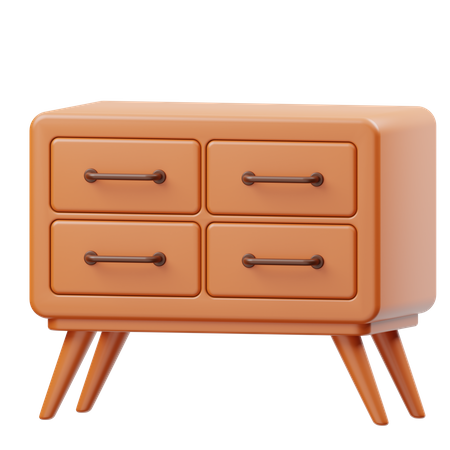 Bedside Cabinet  3D Icon