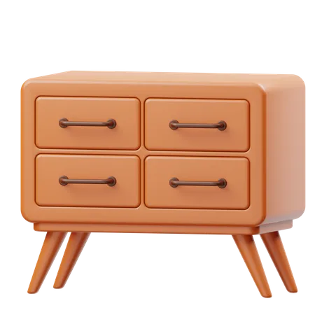 Bedside Cabinet  3D Icon