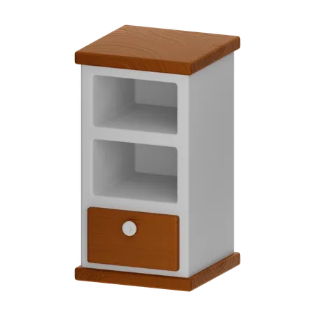 Small Modern Bedside Table 3 D Icon Illustration 3D Icon