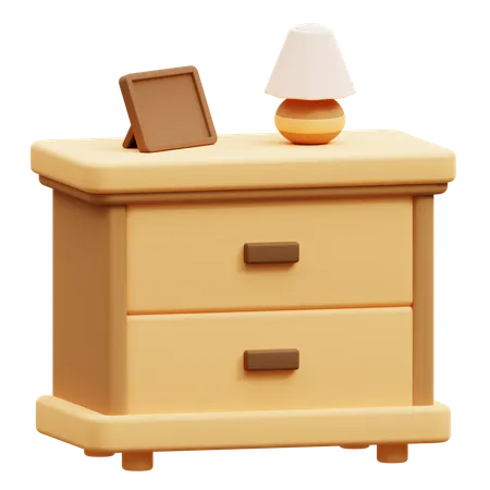 Bedside Table  3D Icon