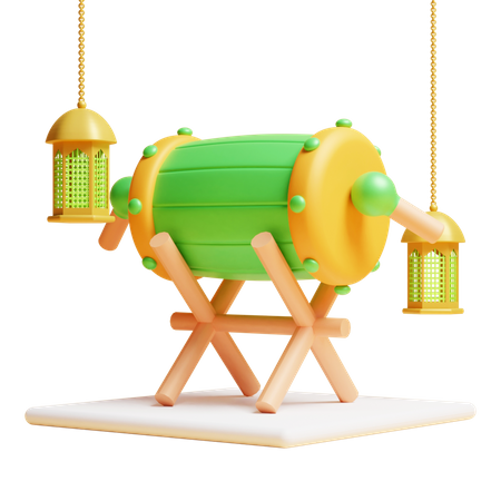 Bedug  3D Icon