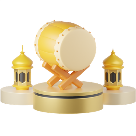 Bedug  3D Illustration