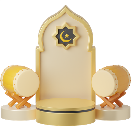 Bedug Adzan  3D Icon