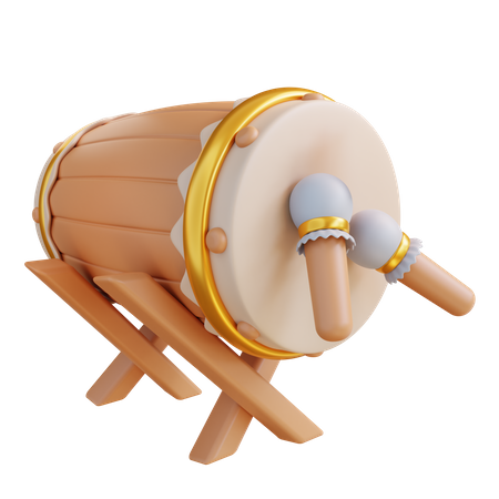 Bedug Drum  3D Icon