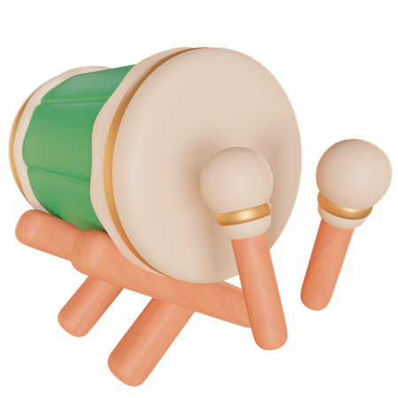 Bedug Drum  3D Icon