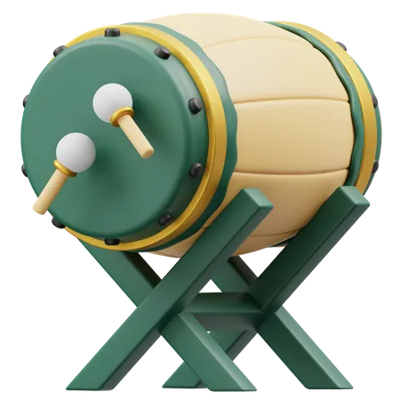 Bedug Drum  3D Icon