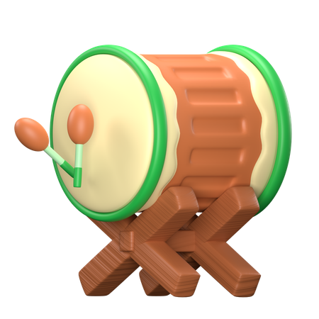 Bedug Drum  3D Icon