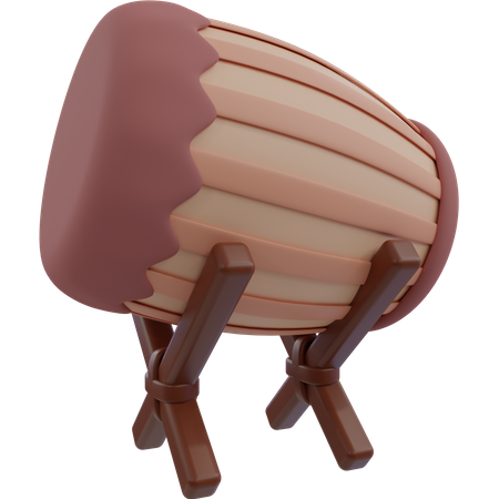 Bedug Drum  3D Icon