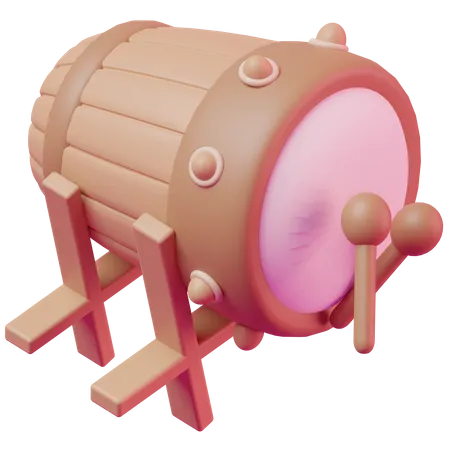 Bedug Drum  3D Icon