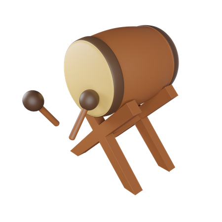 Bedug Drum  3D Icon