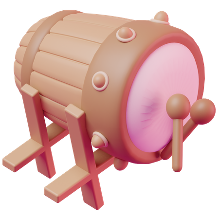 Bedug Drum  3D Icon