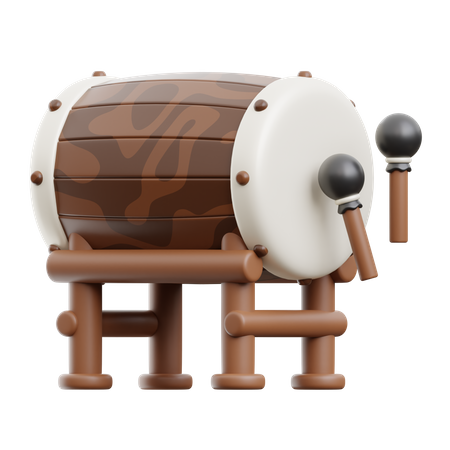 Bedug Drum  3D Icon