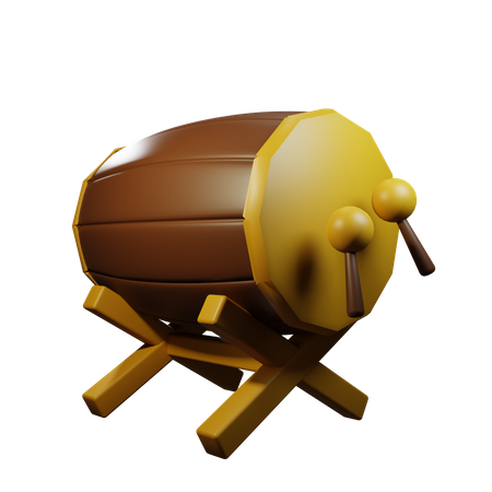 Bedug Drum  3D Illustration