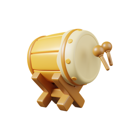 Bedug Drum  3D Illustration