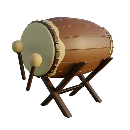 Bedug Drum 3D Icon