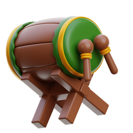 Bedug Or Drum Ramadan  3D Icon