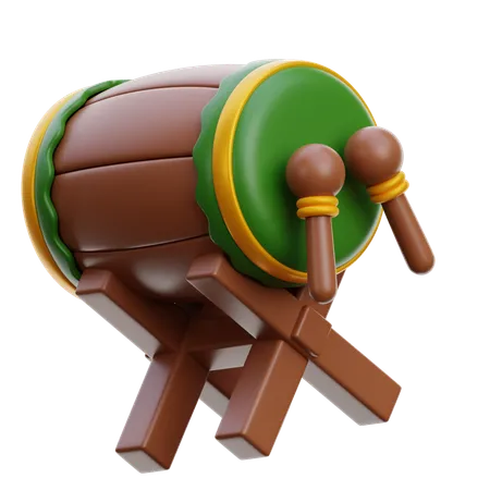 Bedug Or Drum Ramadan  3D Icon