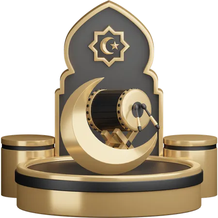 Bedug Ramadan  3D Icon