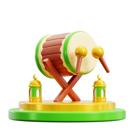 Bedug Stage  3D Icon